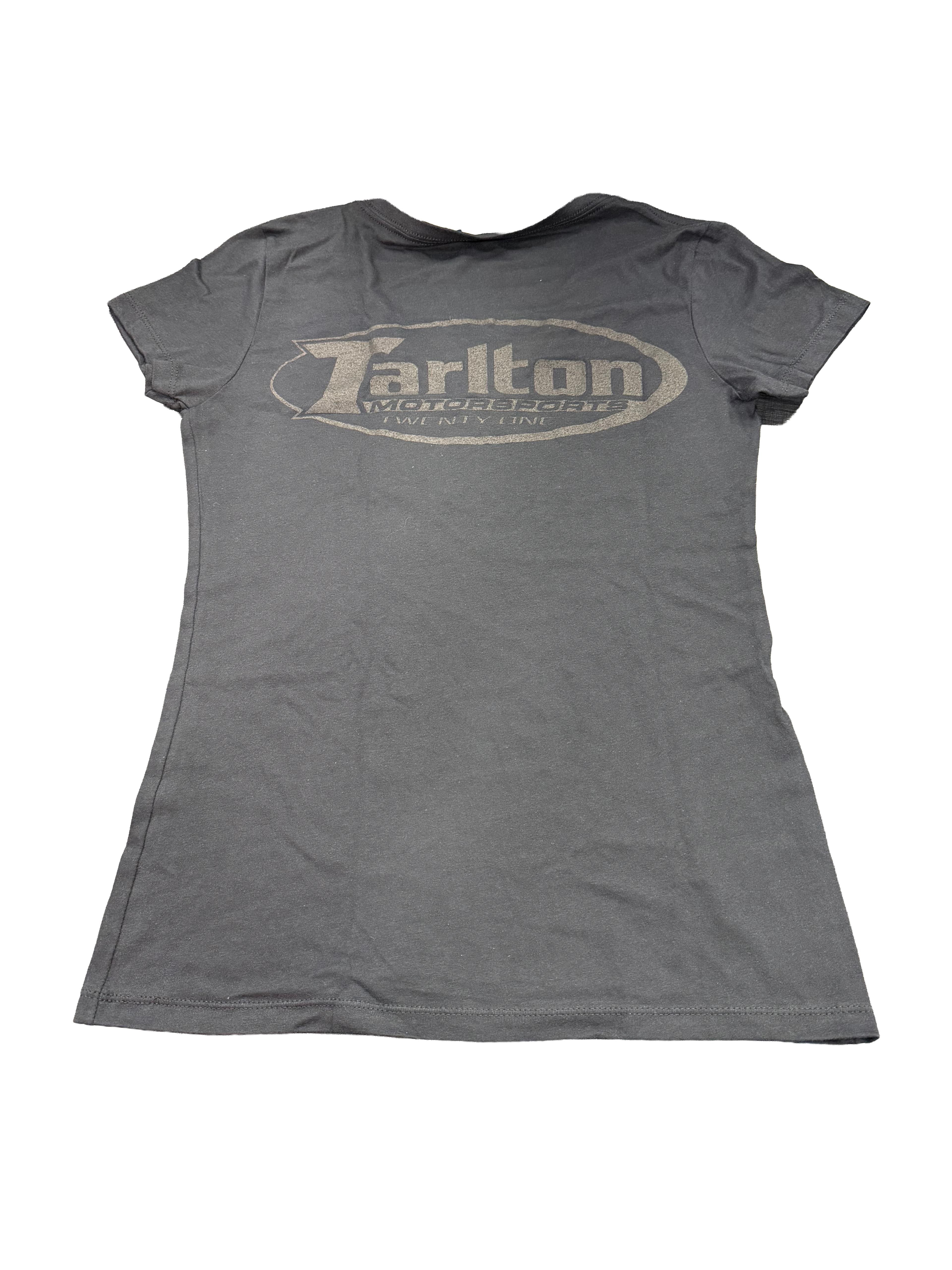 Women's V-neck black on black