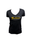Women's V-neck Gold T Shirt