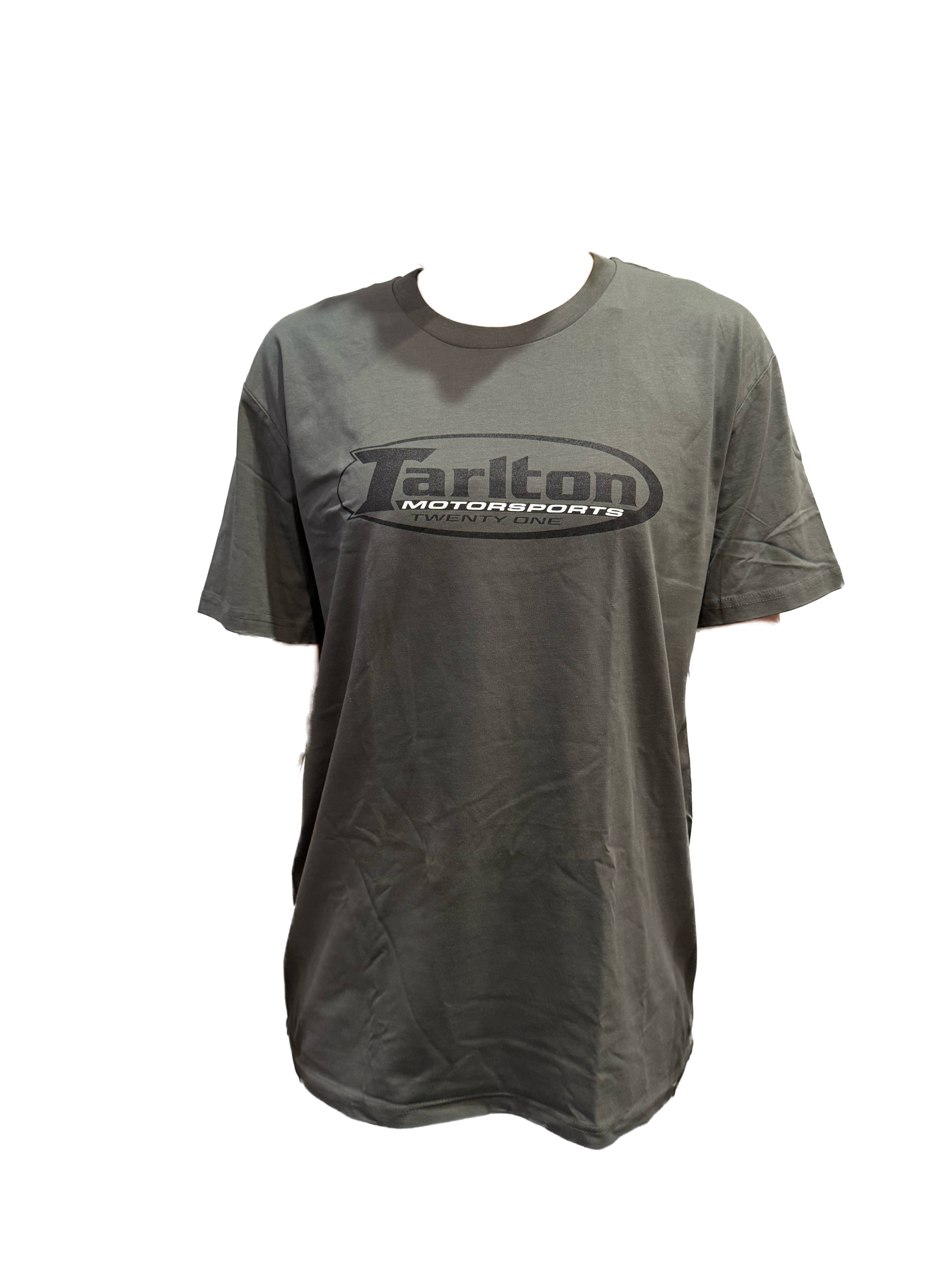 Charcoal Grey/Green Motorsports T-Shirt