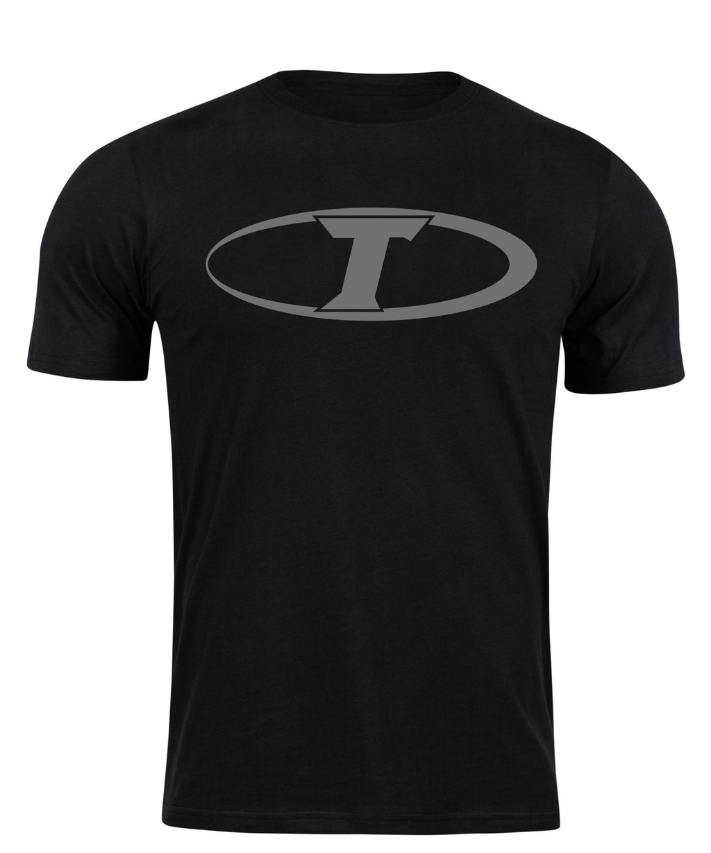 Tarlton "T" Shirts - Grey on Black