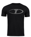 Tarlton "T" Shirts - Grey on Black